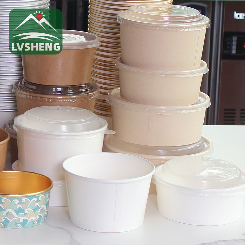 Bowl Sailéad Páipéar Bagasse Múirínithe